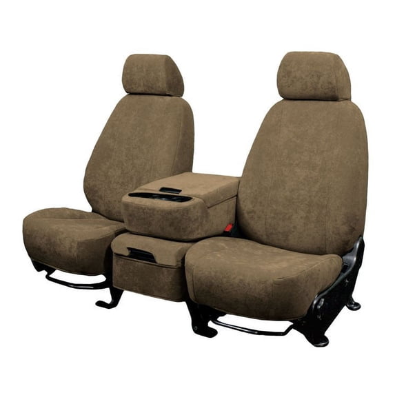 CalTrend Rear 60/40 Split Bench MicroSuede Seat Covers for 2009-2011 Honda Pilot - HD146-06SA Beige Insert and Trim
