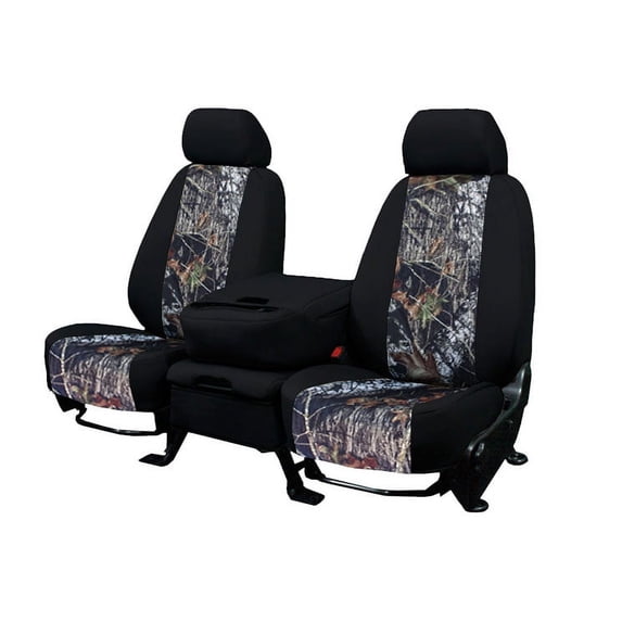 CalTrend Rear 60/40 Split Bench Mossy Oak Seat Covers for 2007-2013 Cadillac Escalade EXT - CD423-78MB New Brake Up Insert with Black Trim