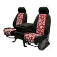 thumbnail image 1 of CalTrend Rear 60/40 Split Bench NeoSupreme Seat Covers for 2018-2023 Chevy Traverse - CV605-32NN Hawaii Red Insert with Black Trim, 1 of 3