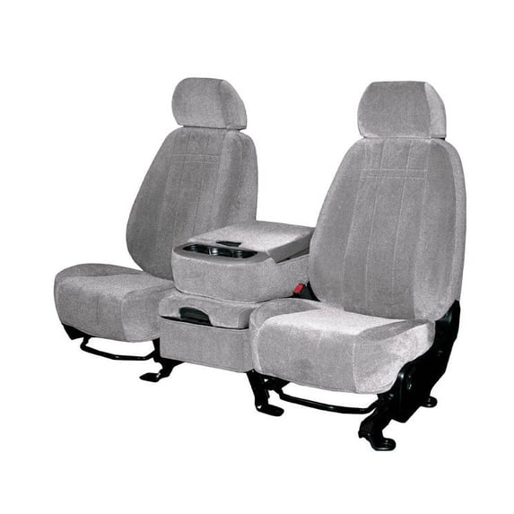 CalTrend Rear 60/40 Split Bench O.E. Velour Seat Covers for 2009-2011 Honda Pilot - HD146-08RA Light Grey Classic Insert and Trim