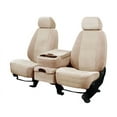 thumbnail image 1 of CalTrend Rear 60/40 Split Bench O.E. Velour Seat Covers for 2017-2017 Ford Expedition - FD528-05RS Sandstone Monarch Insert with Classic Trim, 1 of 3