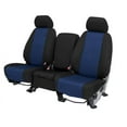 thumbnail image 1 of CalTrend Rear Cordura Seat Covers for 2003-2004 Chevy/GMC Trailblazer|Envoy - CV342-04CC Blue Insert with Black Trim, 1 of 3