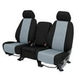 thumbnail image 1 of CalTrend Rear Cordura Seat Covers for 2004-2010 Nissan Titan - NS342-08CC Light Grey Insert with Black Trim, 1 of 3