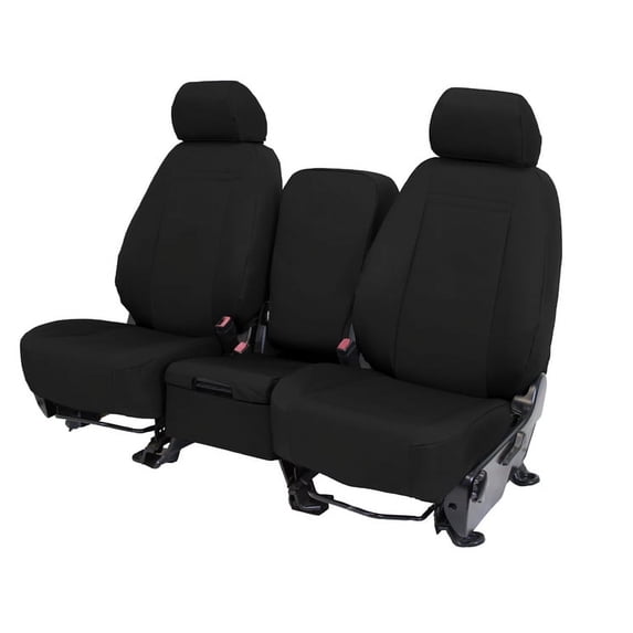 CalTrend Rear Cordura Seat Covers for 2012-2012 Chevy Malibu - CV498-01CA Black Insert and Trim