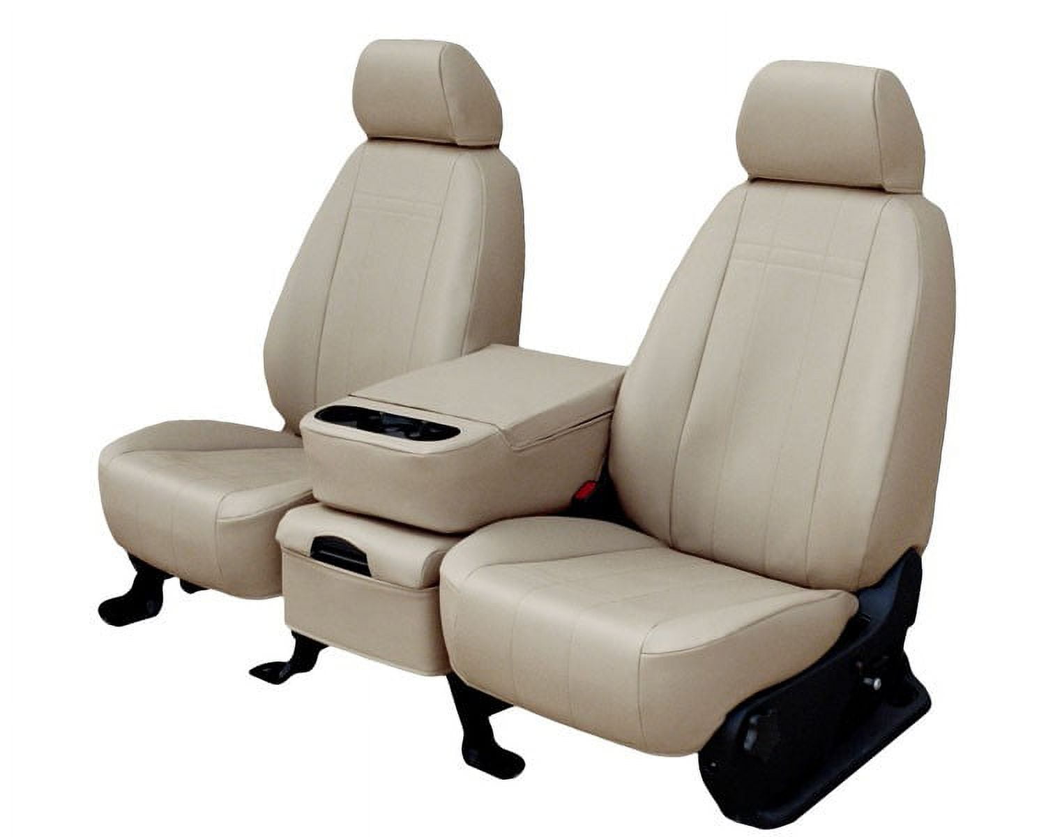 CalTrend Rear Faux Leather Seat Covers for 2004 2008 Ford Lincoln F 150 Mark LT FD262 05LX Sandstone Insert and Trim Walmart