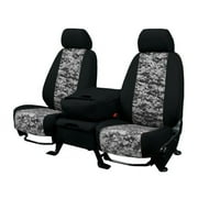 CalTrend Rear Solid Bench Camo Seat Covers for 2009-2013 Chevy/GMC Silverado|Sierra 1500 - CV508-97KS Urban Insert with Black Trim