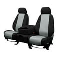 thumbnail image 1 of CalTrend Rear Solid Bench DuraPlus Seat Covers for 2002-2005 Ford Explorer - FD230-08DD Light Grey Insert with Black Trim, 1 of 3