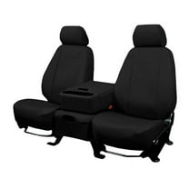 CalTrend Rear Solid Bench DuraPlus Seat Covers for 2005-2010 Ford Mustang - FD216-01DA Black Insert and Trim