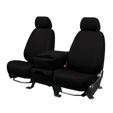 CalTrend Rear Solid Bench EuroSport Seat Covers for 1983-1994 Chevy/GMC S10 Blazer|Jimmy - CV152-01HB Black Insert with Black Trim