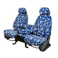 thumbnail image 1 of CalTrend Rear Solid Bench NeoSupreme Seat Covers for 2000-2002 Chevy/GMC Suburban|Yukon 1500-2500 - CV173-34NA Hawaii Blue Insert and Trim, 1 of 3