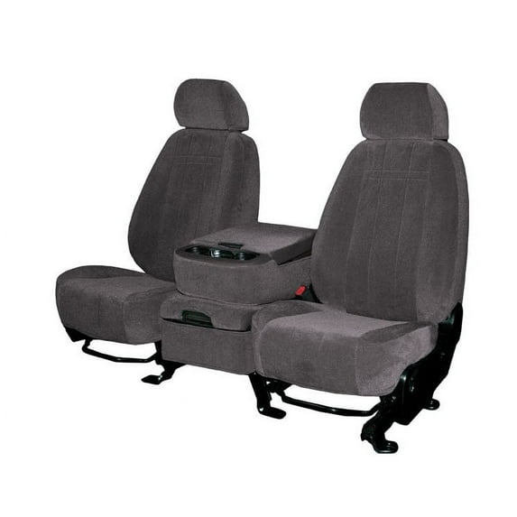 CalTrend Rear Solid Bench O.E. Velour Seat Covers for 1990-1993 Honda Accord - HD310-03RA Charcoal Classic Insert and Trim