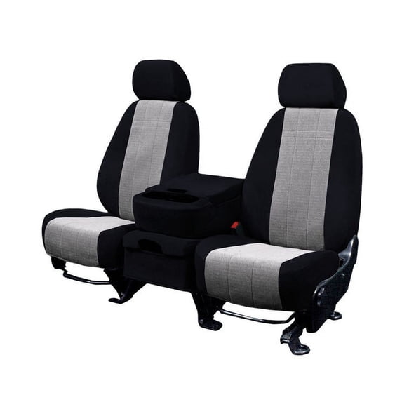 CalTrend Rear Solid Bench O.E. Velour Seat Covers for 1992-2000 Honda Civic - HD365-01RR Black Premier Insert with Classic Trim