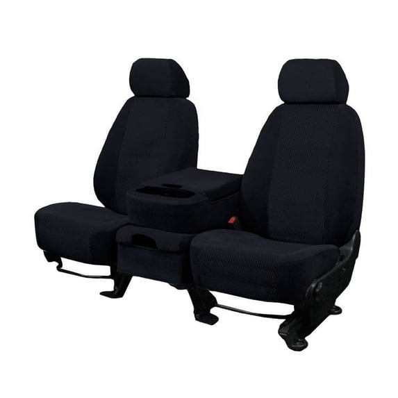 CalTrend Rear Solid Bench O.E. Velour Seat Covers for 2017-2018 Kia Optima - KA155-01RS Black Monarch Insert with Classic Trim