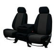 thumbnail image 1 of CalTrend Rear Solid Bench SportsTex Seat Covers for 1981-1991 Chevy R10|R1500 Suburban|C10/C20 - CV165-03GG Charcoal Insert with Black Trim, 1 of 3