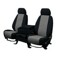 thumbnail image 1 of CalTrend Rear Solid Bench Tweed Seat Covers for 2000-2005 Chevy/GMC Astro|Safari - CV348-03TT Charcoal Insert with Black Trim, 1 of 3
