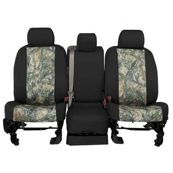 CalTrend Rear TRUETIMBER Seat Covers for 1999-2001 Chevy Tracker - CV167-71KT MC2 Insert with Black Trim