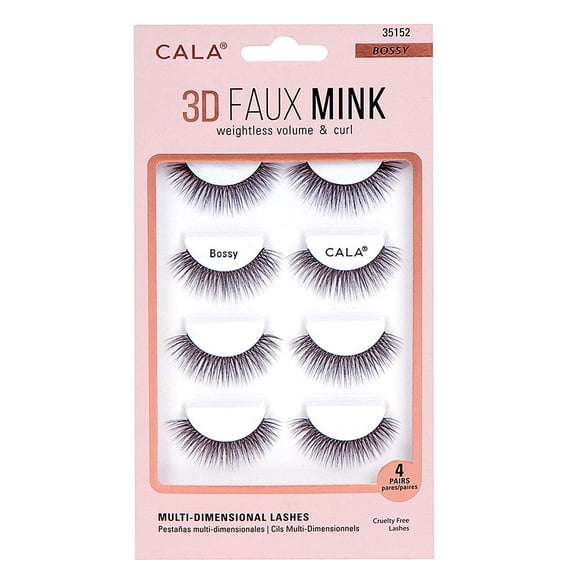 Cala 3D Faux Mink Lashes - 4 Pair Packs