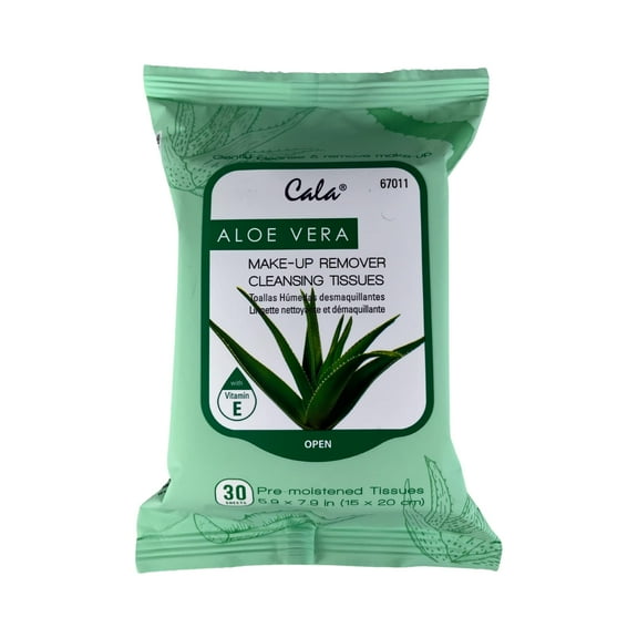 Cala Aloe Vera Make-up Remover Cleansing Tissues 30 sheets