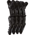 Cala Black croc hair clips 4 count, 4 Count