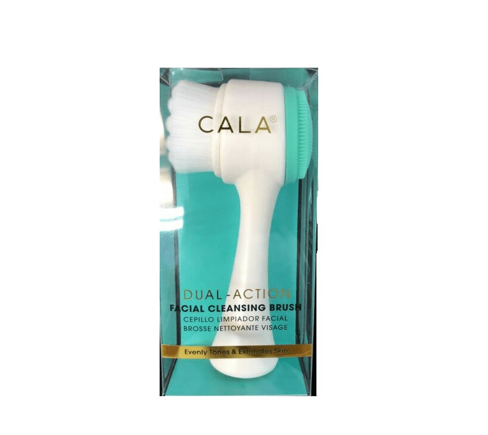 Cala DualAction Facial Cleansing Brush (Evenly Tones & Exfoliates Skin