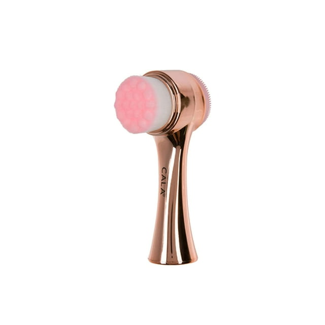 Cala Dualaction rose gold facial cleansing brush