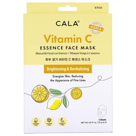 Cala Essence Facial Sheet Mask, 5 Count