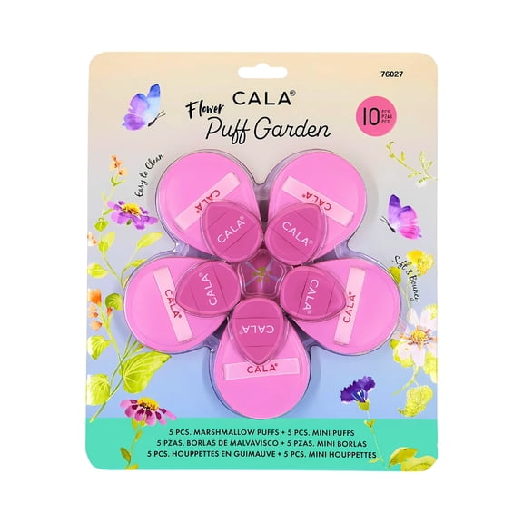 Cala Flower Puffs Garden Blending Sponges  10 pcs | Soft, Reusable Makeup Applicators
