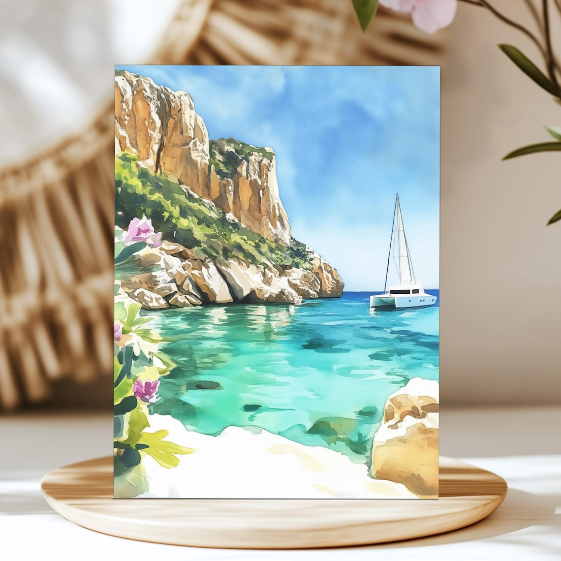 Cala Goloritzé Sardinia Print, Mediterranean Coastal Wall Art, Italian ...
