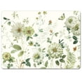 thumbnail image 1 of Cala Home "Green Florals" 4 Pack Premium Decorative Hardboard Cork Back Tabletop Placemats, 1 of 7