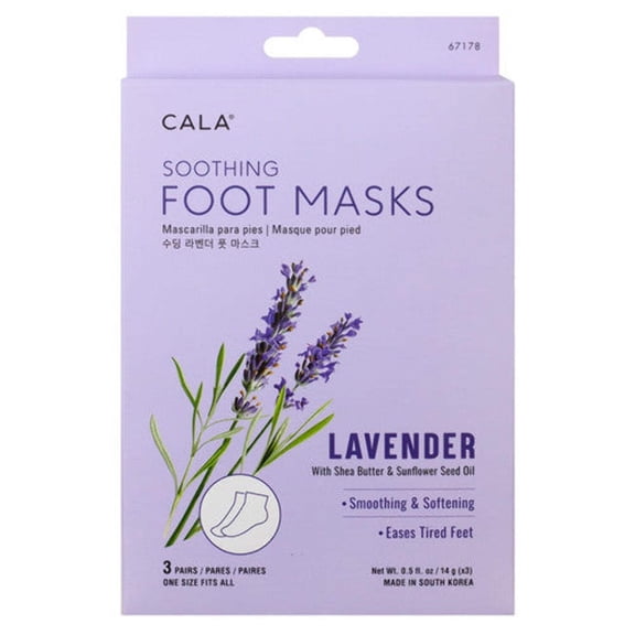 Cala Soothing Lavender Foot Mask (3 Pairs)