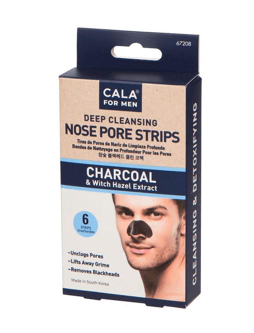 Cala MEN CHARCOAL NOSE PORE STRIPS (6 STRIPS)