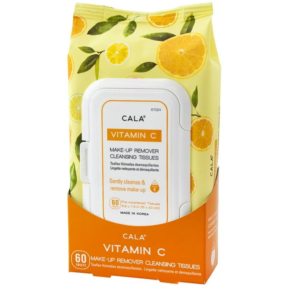 Cala Make-up Remover Cleansing Tissues VITAMIN C 60 sheets