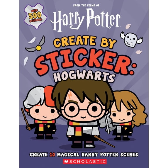 Harry Potter: Create by Sticker: Hogwarts (Hardcover)
