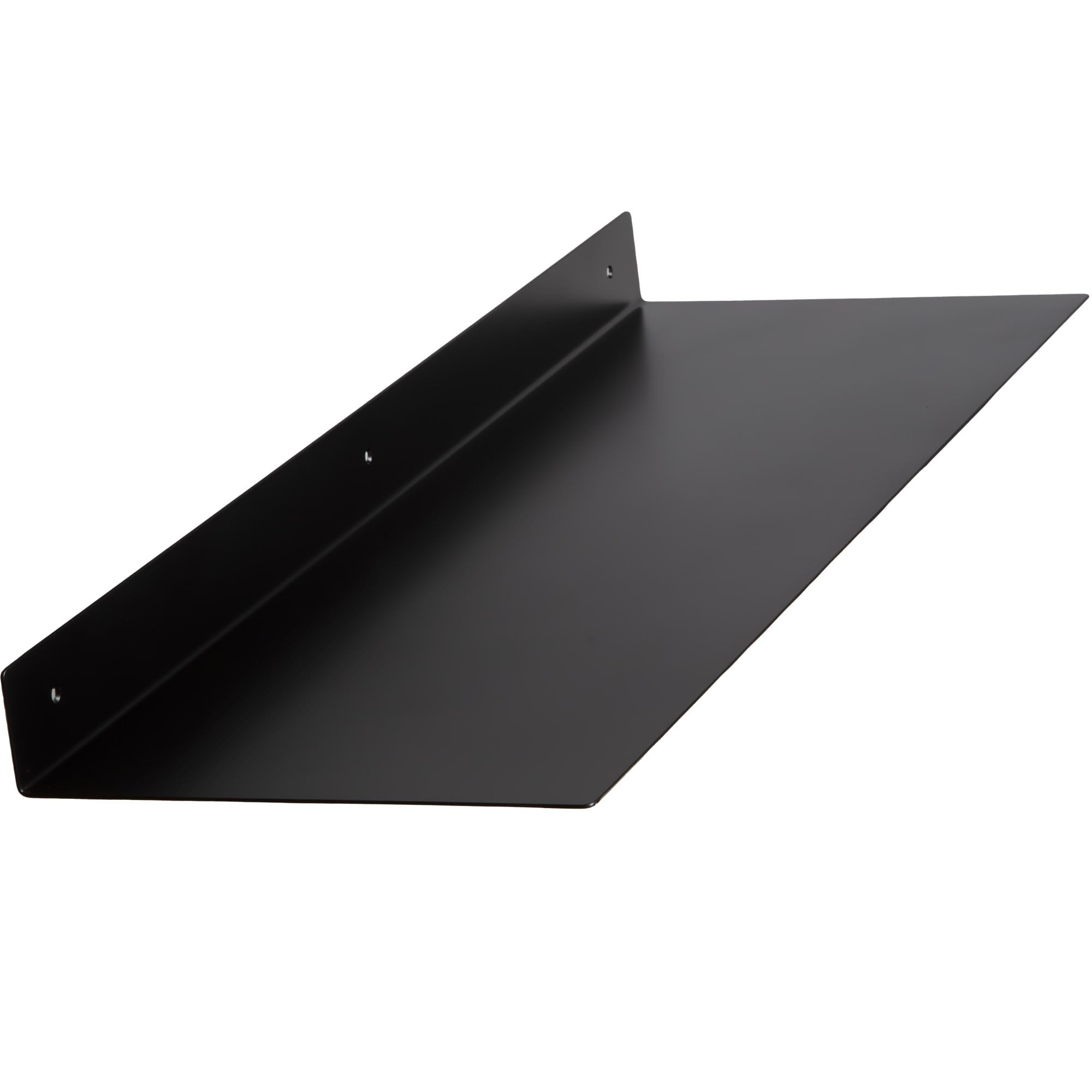 Calabasas Decor 36x12 in Steel Floating Shelf Black Matte Wall Mounted