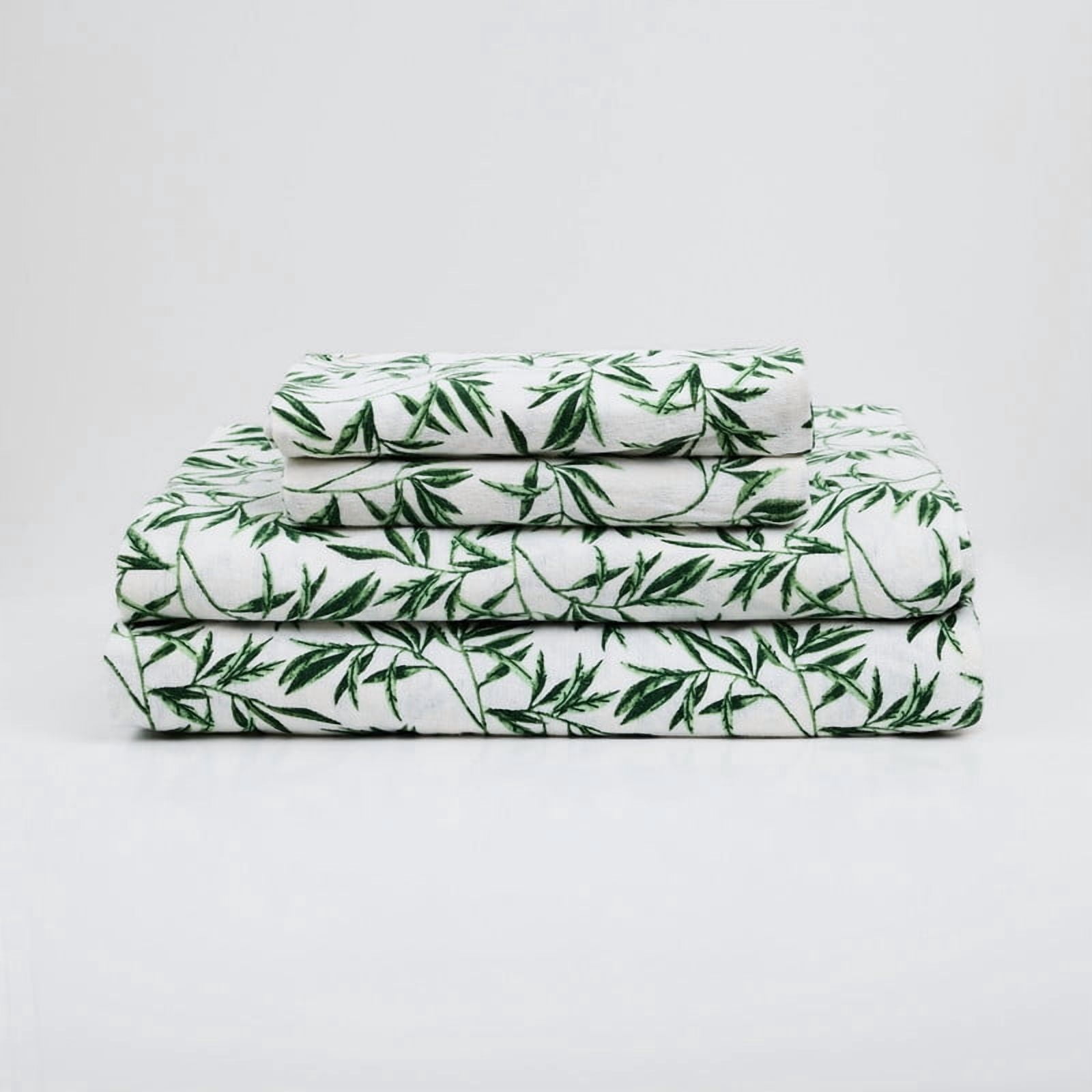 Calabria 100% Cotton 4-Piece Full Flannel Sheet Set