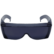 Calabria Cover-Ups Black Fit Over Sunglasses For People Who Wear Prescription Glasses in the Sun in Smoke Grey