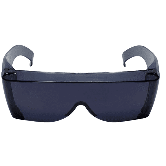 Calabria Cover-Ups Fit Over Sunglasses, Smoke Grey, Black Frame, UV 400 Wraparound Sun Protection for Prescription Glasses, Large-Style, Acetate Frame, Unisex Eyewear