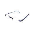 thumbnail image 1 of Calabria 714 Flexie Oval Rimless Reading Glasses +1.00 Cobalt Men/Women Bendable One Power Readers Flexible TR90 Frame, 1 of 3