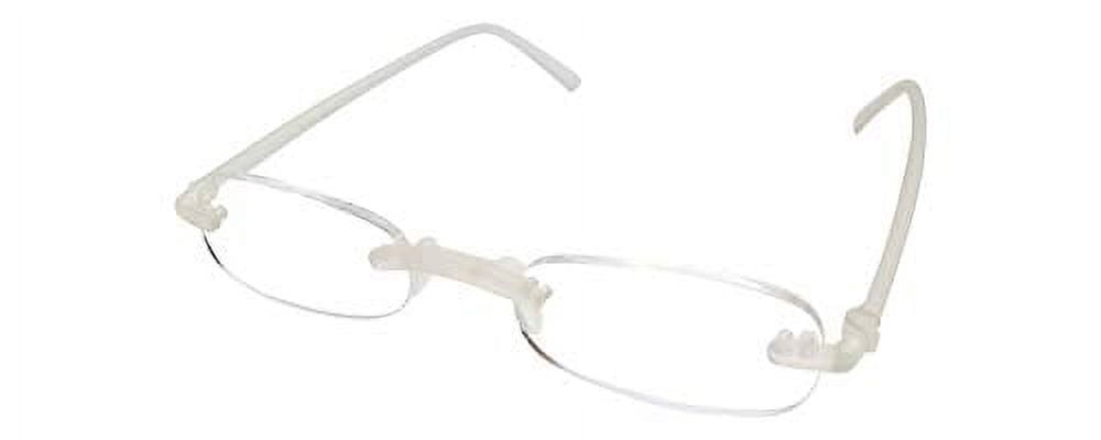 Calabria 714 Flexie Oval Rimless Reading Glasses +3.25 Ice Men/Women ...