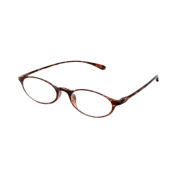 Calabria 719 Flexie Oval Reading Glasses +0.75 Tortoise Men/Women Bendable One Power Readers TR90 Flexible