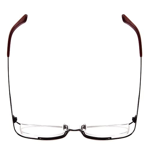 Calabria 806 Techno Optical Titanium Reading Glasses w/ Hard Case