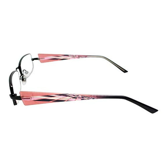 Calabria 845 Designer Women Rectangle Techno Reading Glasses with Hard Case 53mm