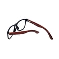 thumbnail image 1 of Calabria Classic Vintage Clear Bi-Focal Designer Reading Glasses with Real Wood, Black +1.00, 1 of 4