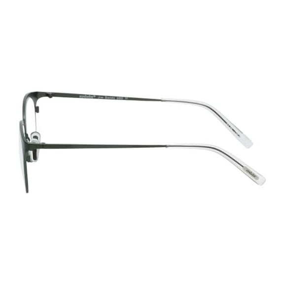 Calabria EB Jim Dandy Round Blue Light Blocking Reading Glasses +0.00 Satin Forest Green Crystal Men Women