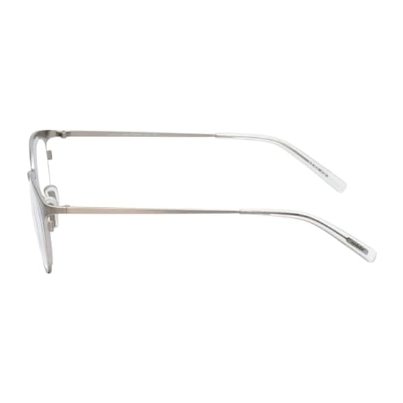 Calabria EB Jim Dandy Round Blue Light Blocking Reading Glasses +0.75 Satin Silver Crystal Men Women