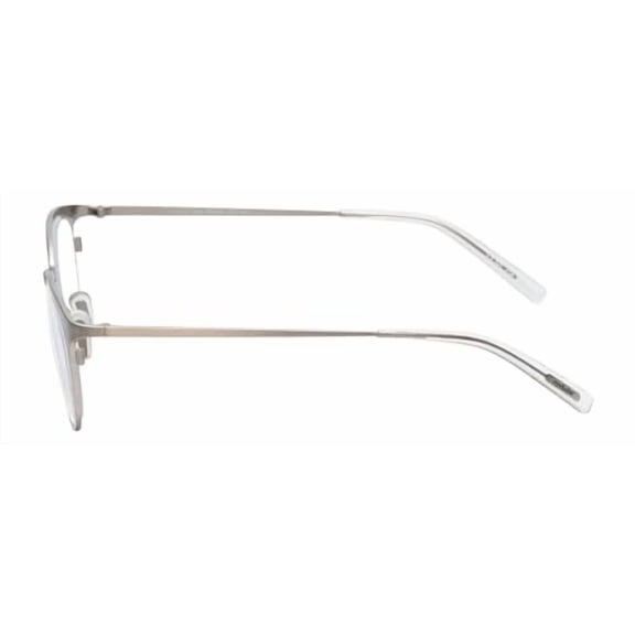 Calabria EB Jim Dandy Round Blue Light Blocking Reading Glasses +0.75 Satin Silver Crystal Men Women