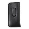 thumbnail image 1 of Calabria Jumbo/Large Slip-in Soft Eyeglass Case with Vertical Plastic Belt Clip (Black), 1 of 3
