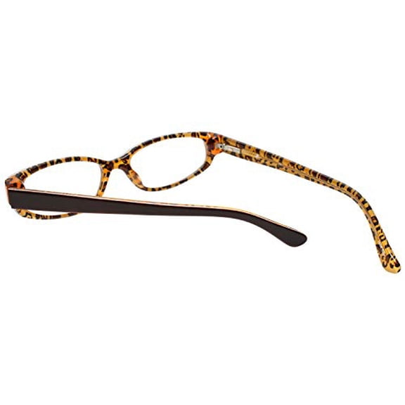 Calabria Viv 725 Designer Reading Glasses in Brown-Leopard ; +1.50