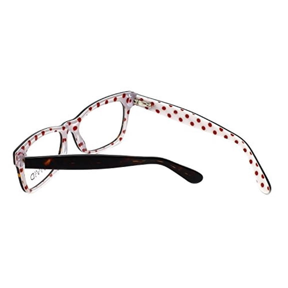 Calabria Viv 870 Designer Reading Glasses in Demi-White +3.00