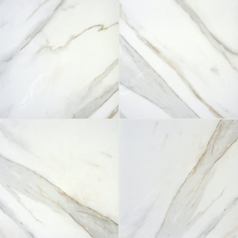 Pietra Calacatta 12 in. x 24 in. Matte Porcelain Marble Look Floor and Wall Tile (16 sq. ft./Case) Pietra Calacatta 12 in. x 24 in. Matte Porcelain Marble Look Floor and Wall Tile (16 sq. ft./Case)